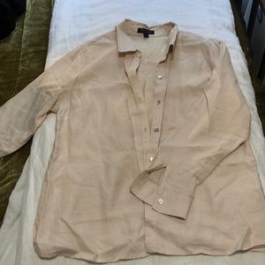 Vintage light pink linen shirt